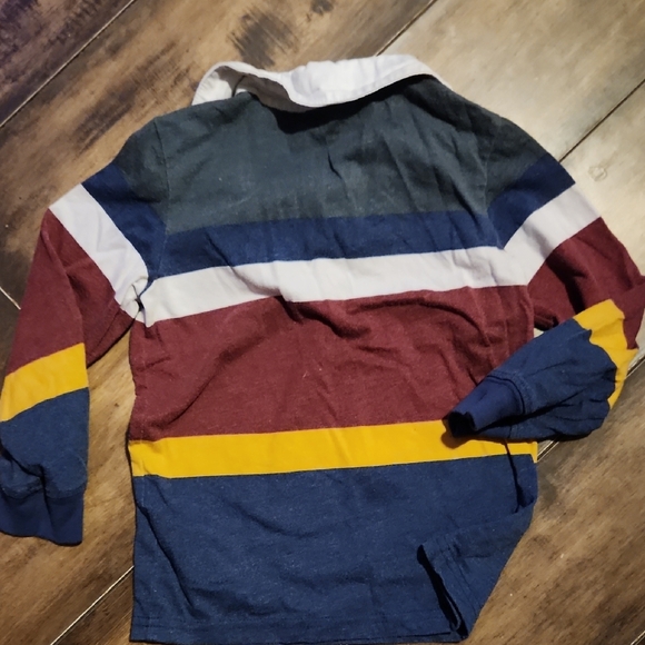 Carter's Colorful Rugby-Style Shirt in Red and Blue - Picture 3 of 4